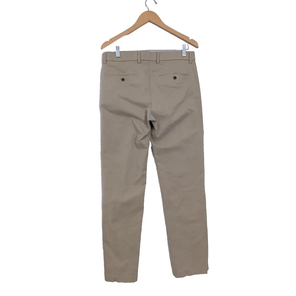 GAP Chino Pants Mens 32x34 Khaki Tan Straight Stretch Business Casual Preppy‎